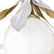 Lowcountry 1 Light Hi-Gloss White and Brass Pendant Ceiling Light